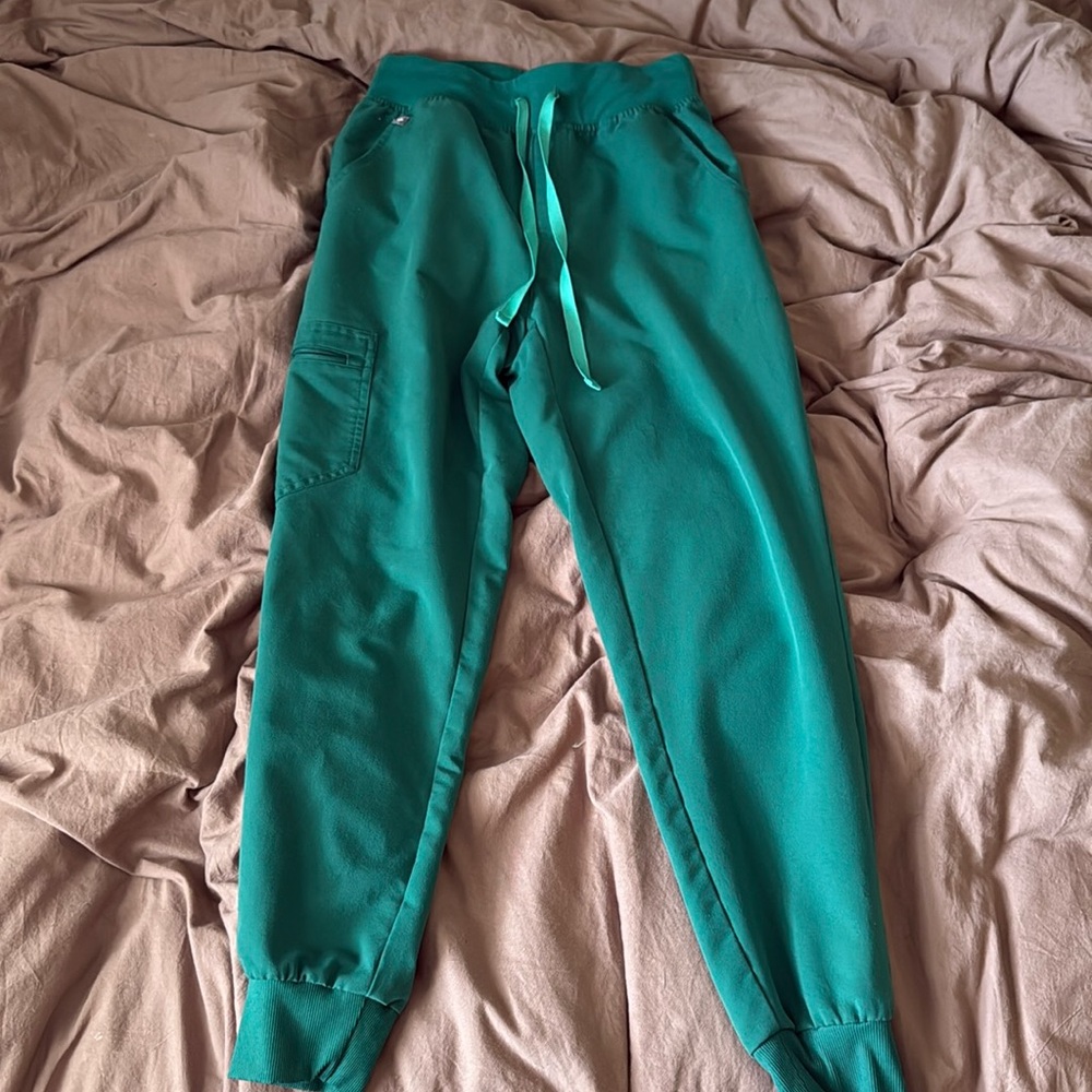 Figs high waisted jogger - hunter green